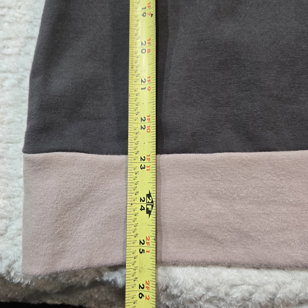Ampersand Avenue Womens Size Large Side Zip Pullover Charcoal & Dusty Mauve - Picture 10 of 10